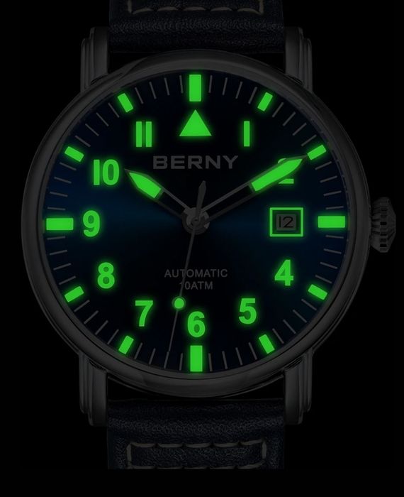 Наручные часы Berny Pilot. Новые.