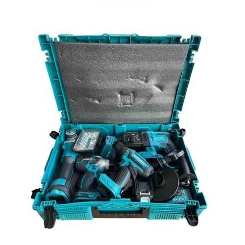 Комплект от перфоратор, винтоверт, гайковерт  импакт ъглошлайф и лампа