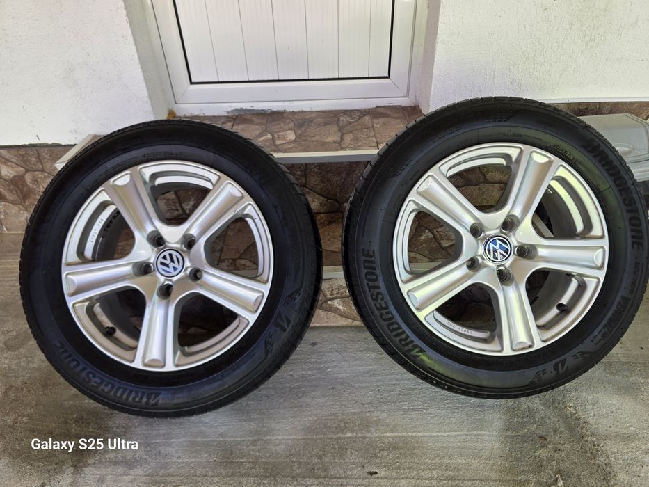Джанти с гуми 5×112/16 цола vw golf pasat sharan touran kadi
