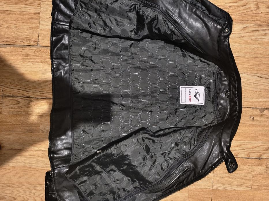 Мотокуртка кожаная Hawk moto