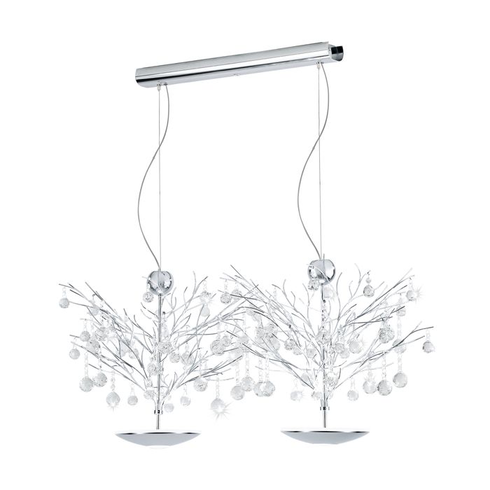 Нов! Eglo Красив висящ стъклен LED полилей