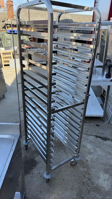 Carucior tavi inox tavi GN1/1 + masa inox 1800x700 noi