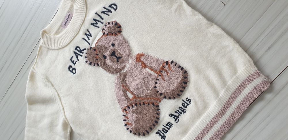 Palm Angels Wool Bear In Mind  S / M  НОВО! ОРИГИНАЛ! Дамски Пуловер!