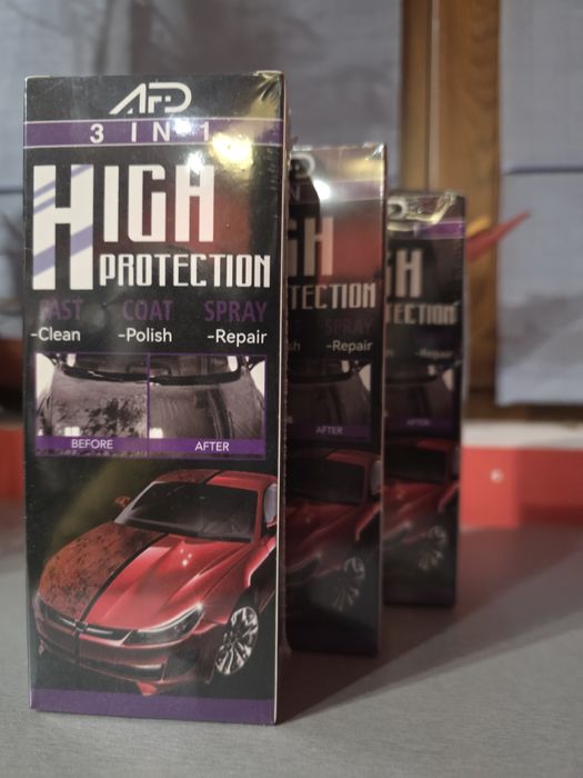 Спрей за керамично покритие на автомобили 3 в 1. Нано вакса