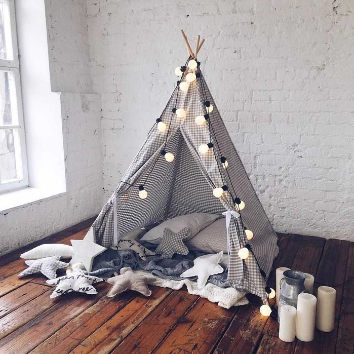 Вигвам для детей с ковриком Достака бесплотна