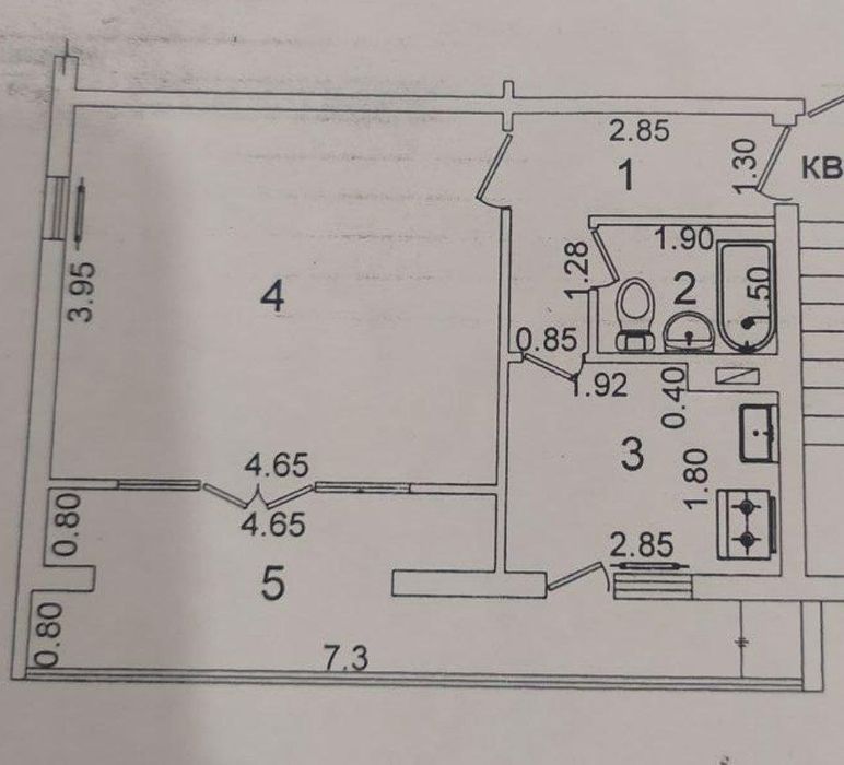 6 квартал. 1в2 ком. 42м2. Ипотеку можно