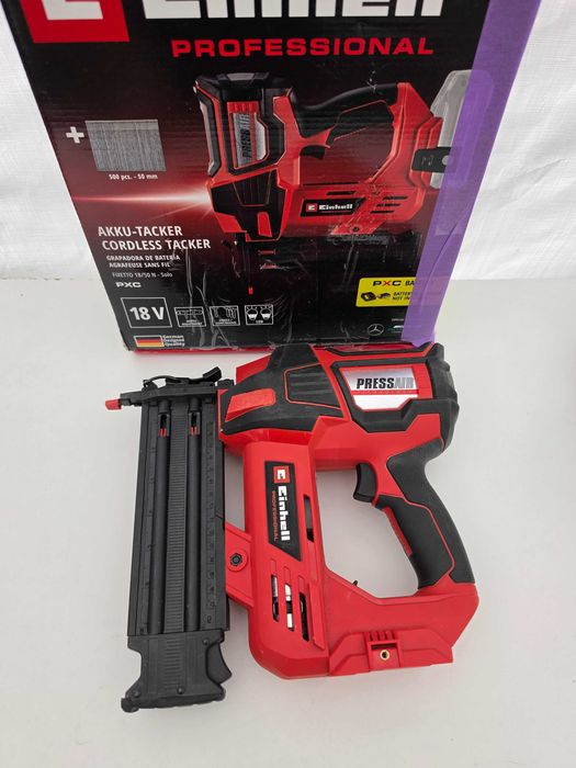 Pistol pentru cuie / capsator profesional pe acumulator Einhell Professional FIXETTO 18/50 N Power