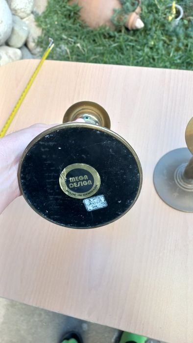 Два свещника от Германия с следи от патина