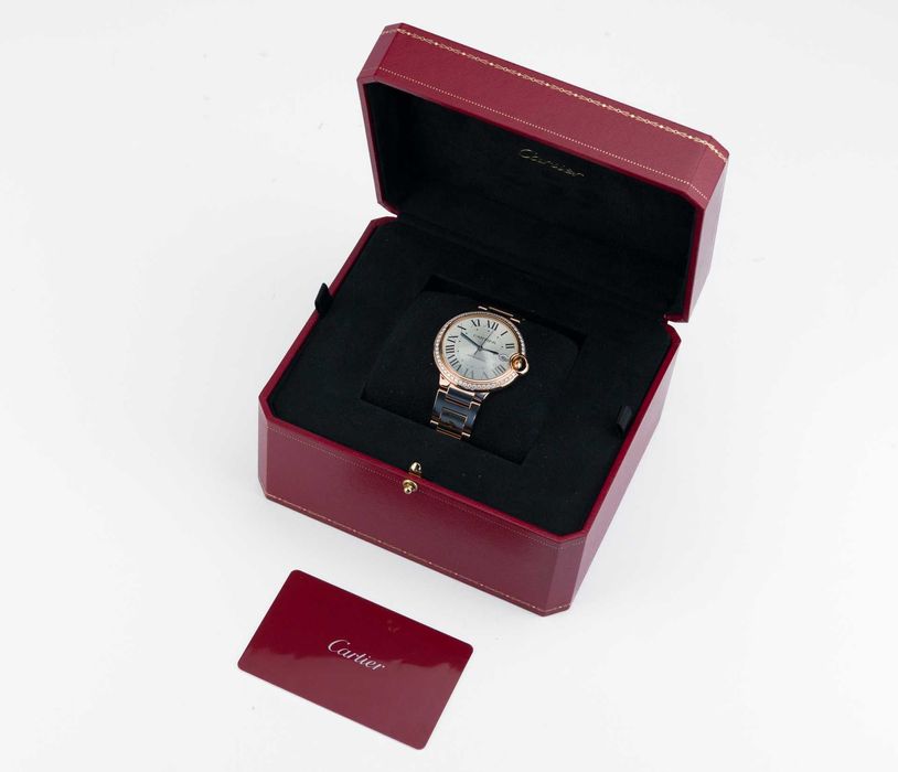 Cartier Ballon Bleu de Cartier 18 Kt Rose gold 40 mm Diamond bezel