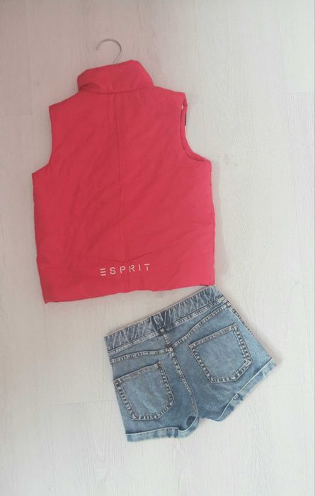 Vesta ESPRIT si Blugi Scurti H&M 8-9 ani
