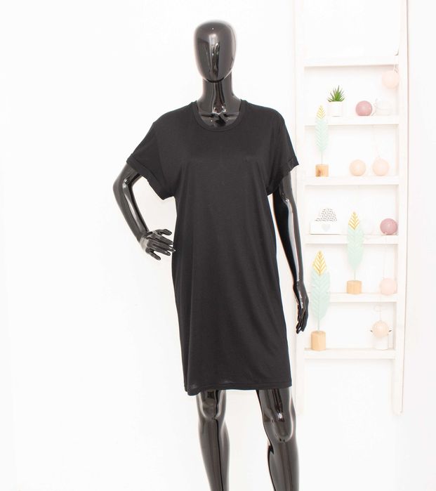 Acne Studios Beata дамска черна рокля овърсайз S