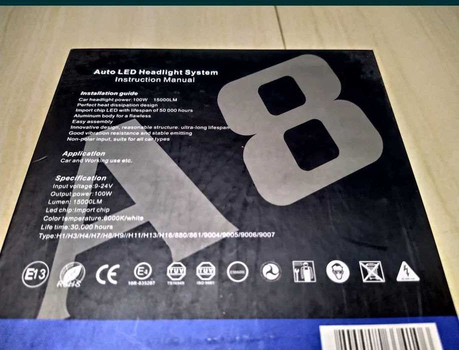 Set Becuri LED H11 Canbus 100W/15000LM 6000K-6500k /9-24V CSP