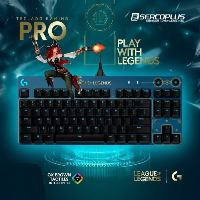 Logitech G Pro LOL  League Механическая Клавиатура