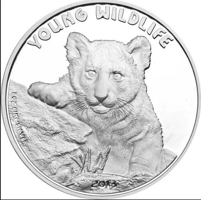 СРЕБРО 2X1 OZ 2023 Острови КУК - бебе тюлен и беб тигър