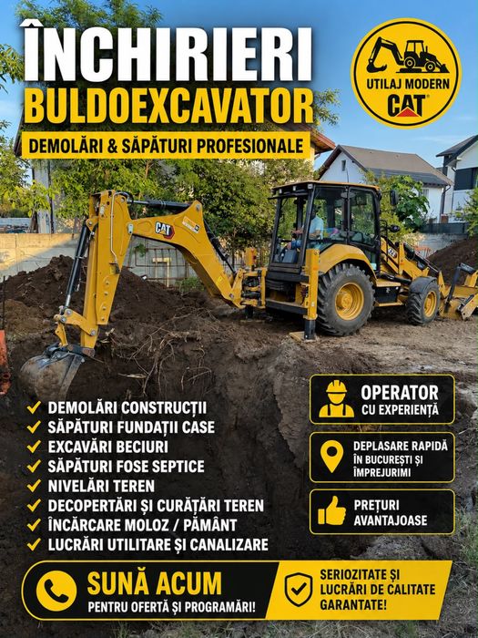 Inchiriere Buldoexcavator