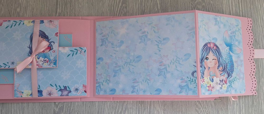 Албум "Русалка" в розово, ръчна изработка /24.21