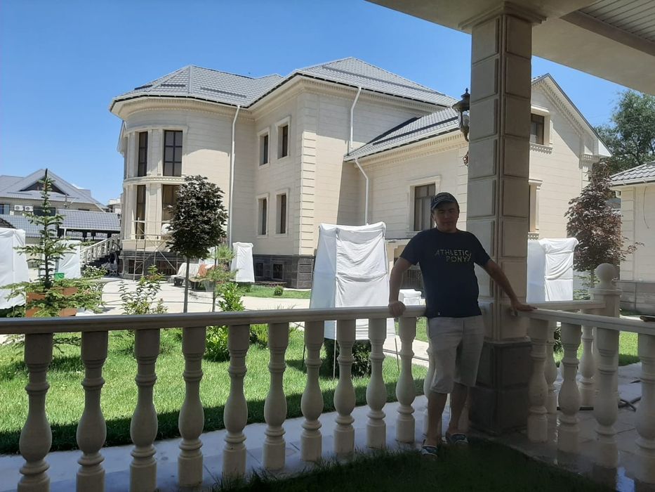 Травертин Гранит жумыстарын жасаймыз.