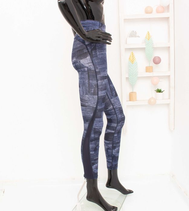 Lululemon Wunder оригинален дамски клин син камофлаж висока талия XS