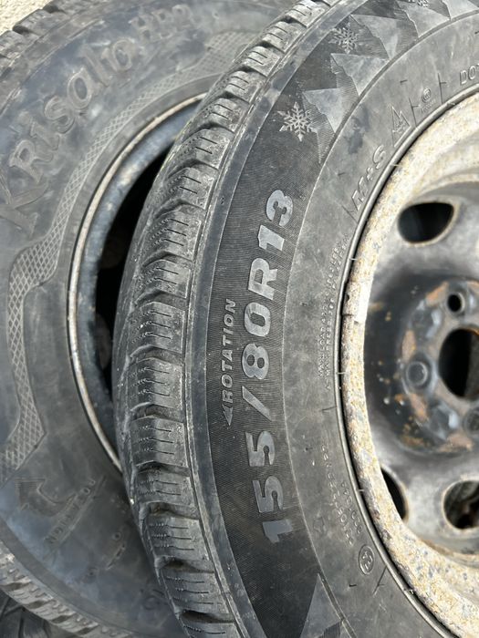 Зимни гуми с джанти 155/80/13