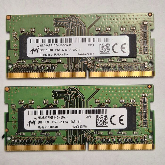 memorii ram laptop 8gb DDR4 single/dual channel 2666/3200
