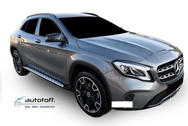Praguri compatibile Mercedes GLA X156 (2014+) din aluminiu