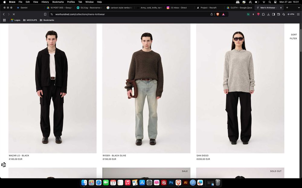 Won Hundred - Luxury - Mens -Top / Bomber Jacket