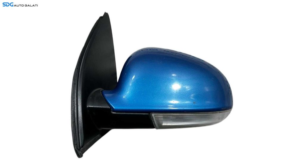 Oglinda Electrica Stanga Volkswagen Golf 5 HatchBack 2003 - 2008 Culoare Albastru Cod 1K1 857 501 9B9 [ L5702 ]