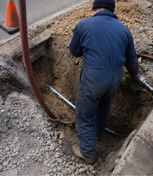 Subtraversare racheta pneumatica cabluri curent teava apa gaz canal fibra optica subtraversari sosele alei betonate pavele trotuare etc