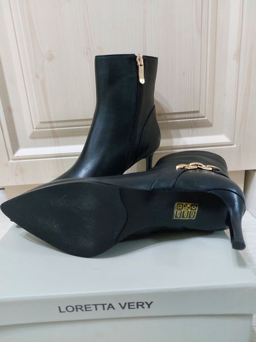 Ботильоны новые кожаные р38