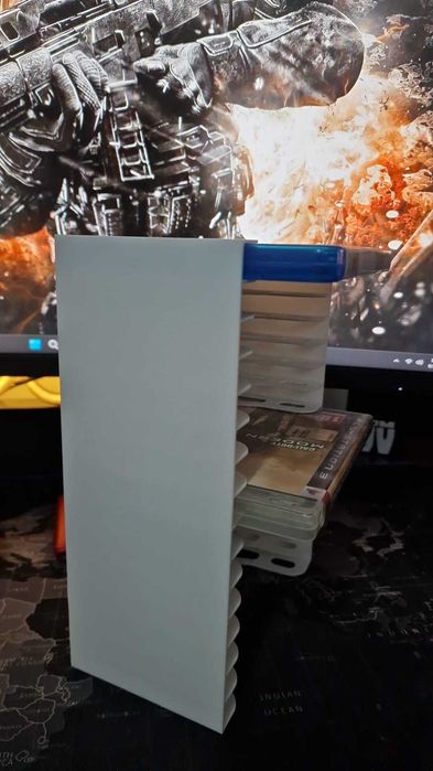 Suport vertical discuri PS5 PS4 PS3 BluRay - 15 sloturi