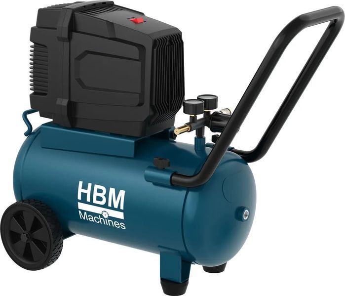Компресор hbm холандия 24 л без масло, 8-10 бара, 140 л/мин., преносим
