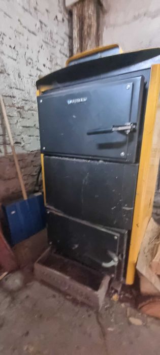 Cazan pe lemne Junkers 25 kW COMPLET + boiler, functional
