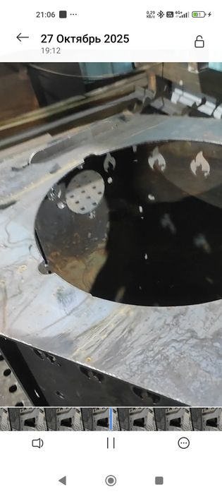 Печ под казан - мангал о