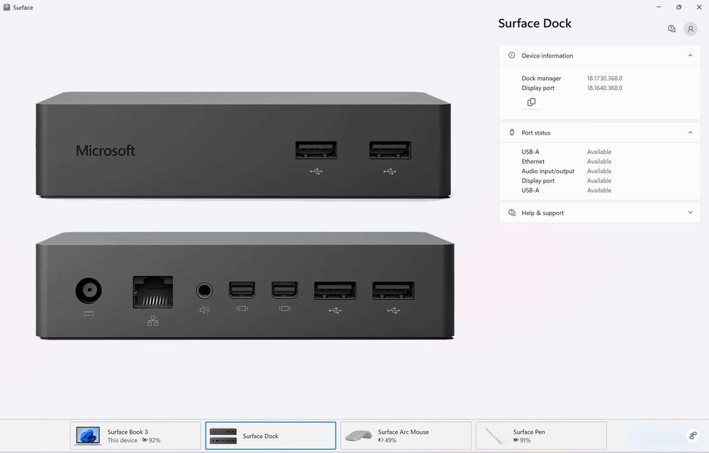 Microsoft Surface Book 3 15" i7 32GB GTX 1660 Ti + Surface Dock + Arc Mouse + Pen - PACHET COMPLET