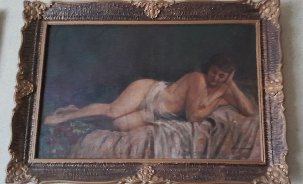 Tablou în ulei de pictor renumit Zsigmond cu ramă impecabilă
