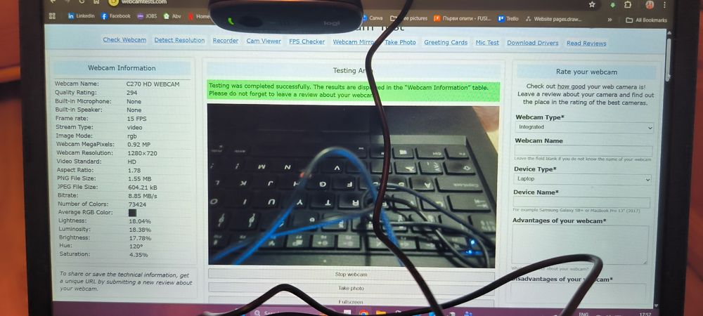 Уеб Камера Logitech C270 HD