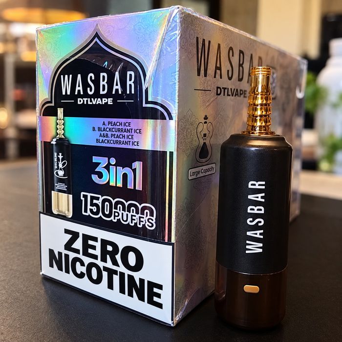 Vape Narghilea WasBar 150.000 Puffuri 3 in 1