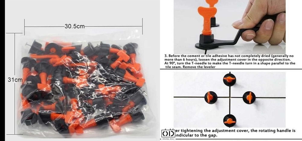 Distantiere autonivelare filet gresie faianta reutilizabile 26 buc Noi