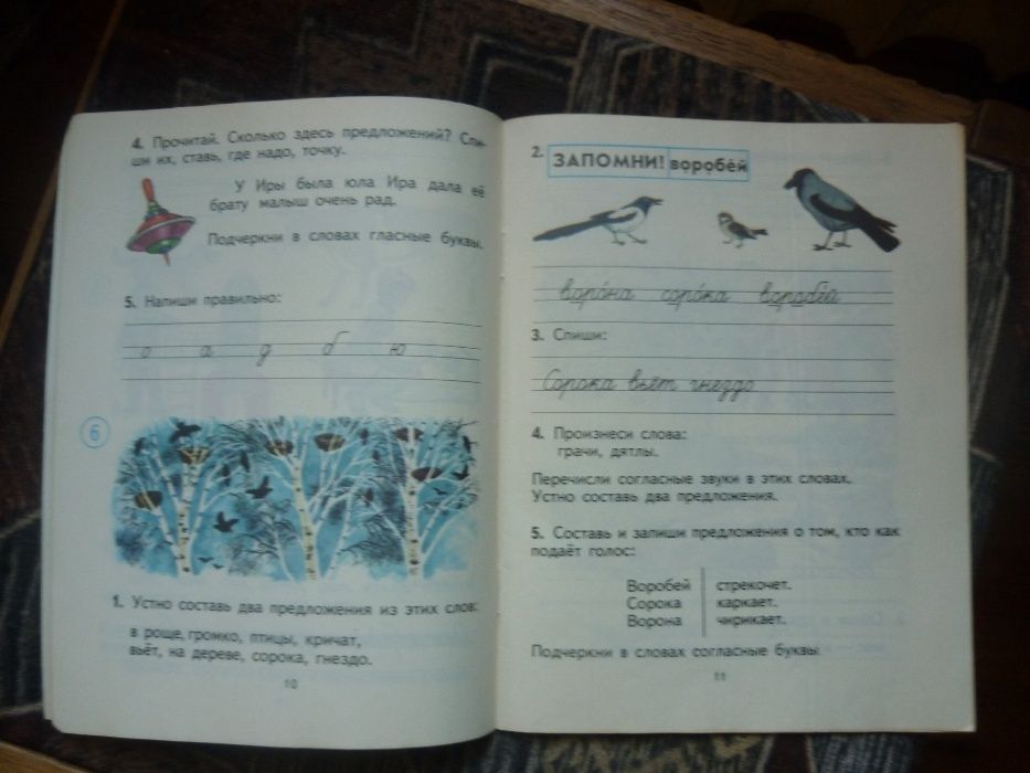 Тетрадь по математике М. И. Моро, прописи.