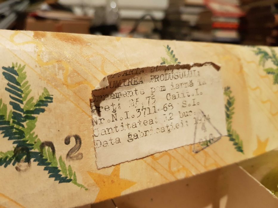 19 x Globuri romanesti Craciun Cooperativa Arta Jucariilor CLUJ 1974