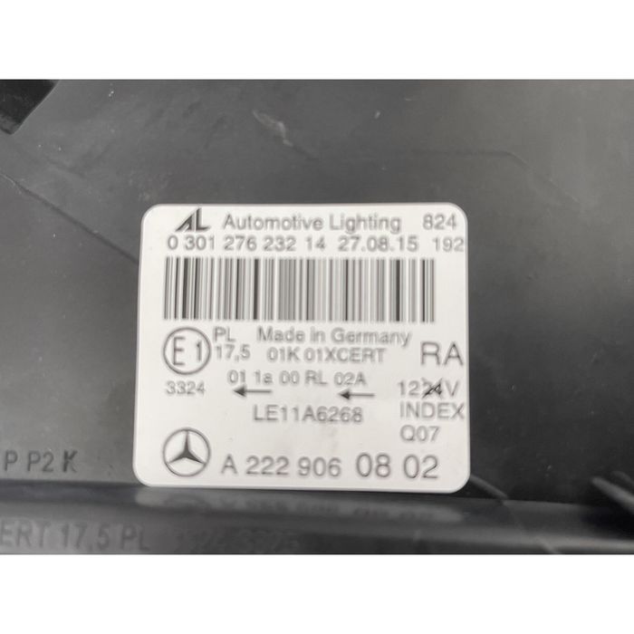 Десен фар за mercedes s-class w222 - a2229060802