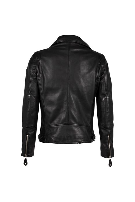 Geaca de Piele Barbati Mauritius Neagra Mavric