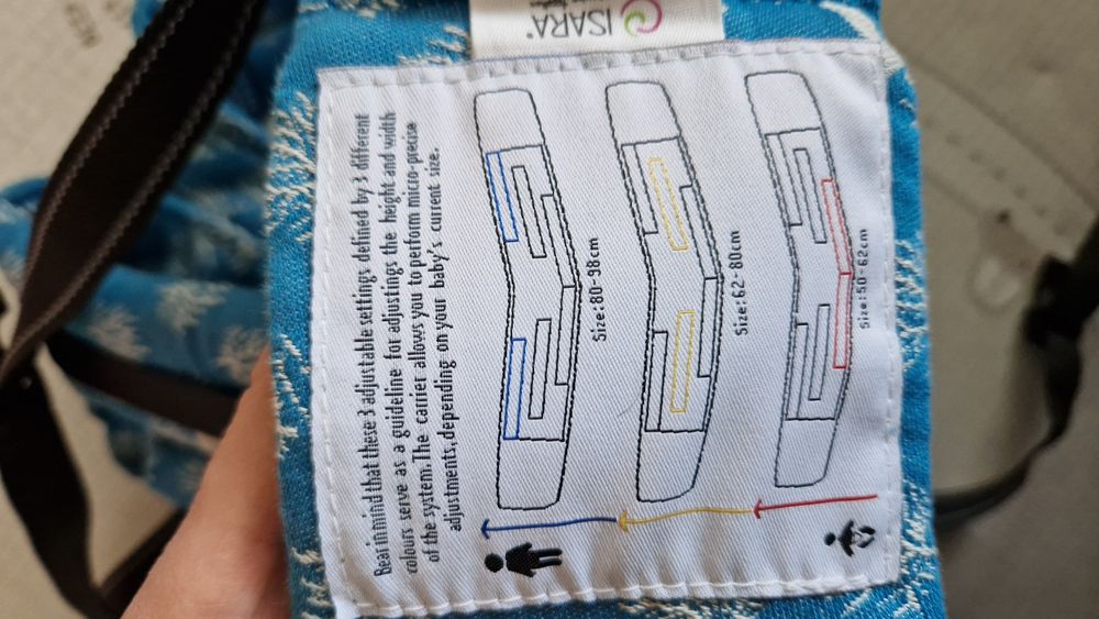 Неупотребявана раница за бебеносене Isara