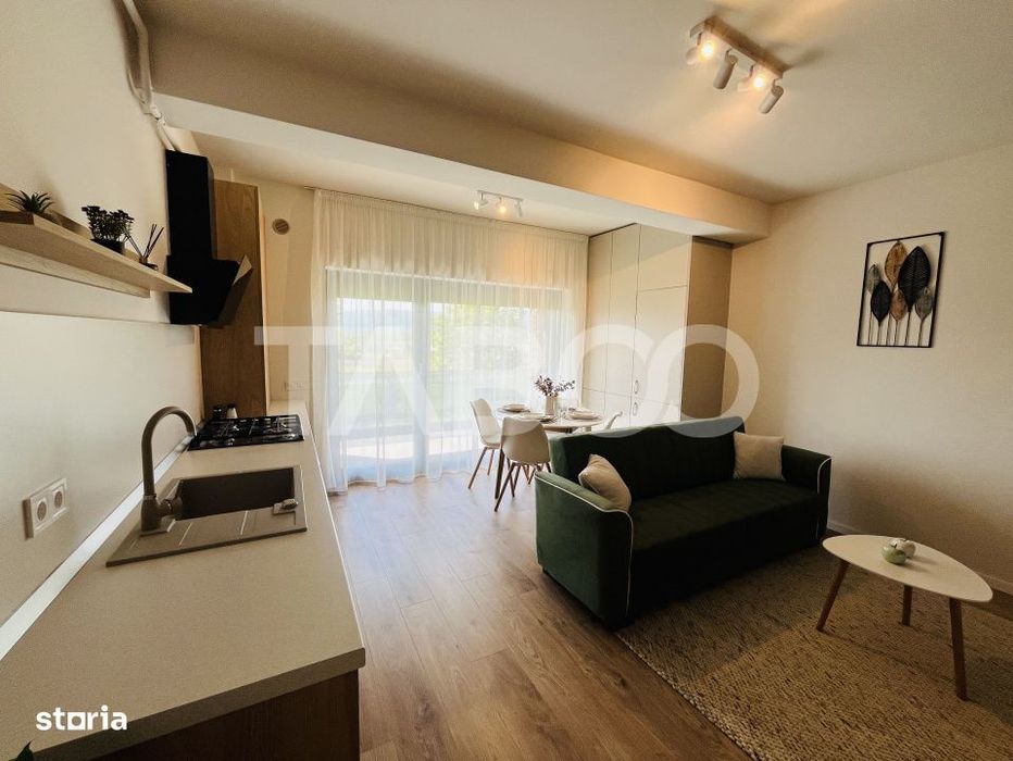 Garsoniera 38 mp cu terasa - incalzire in pardosea si aer conditionat
