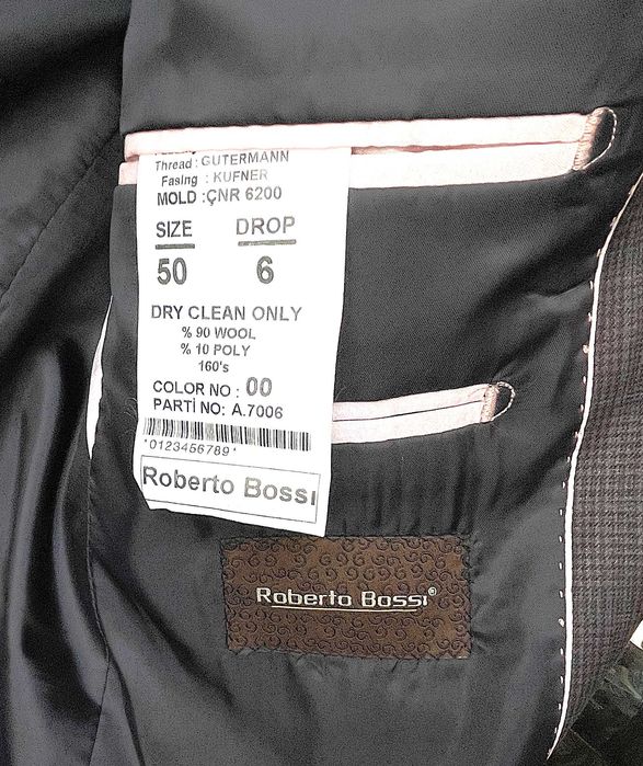 Пиджак Roberto Bossi. Туркияники.