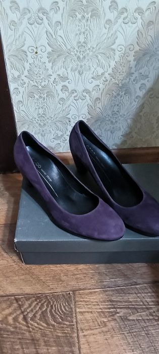 Замшевые туфли ecco