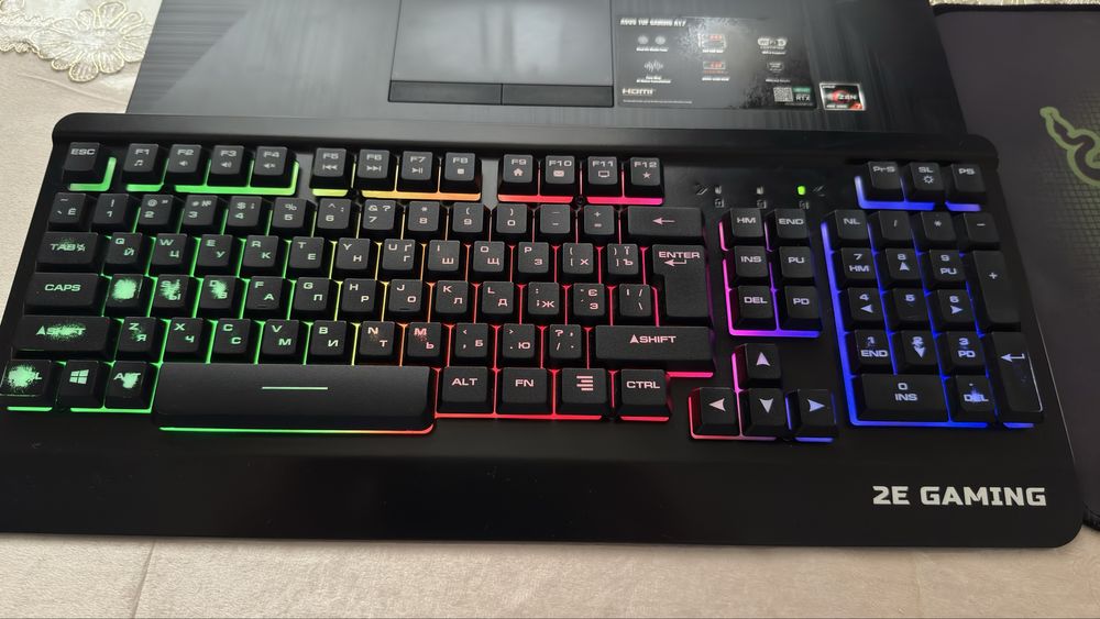 Срочнооо ASUS TUF Gaming A17 ( + клавиатура, коврик и мышь )