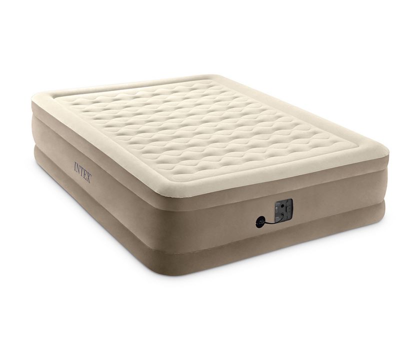 Надуваем матрак с вградена помпа INTEX Ultra Plush, 152 х 203 х 46 см