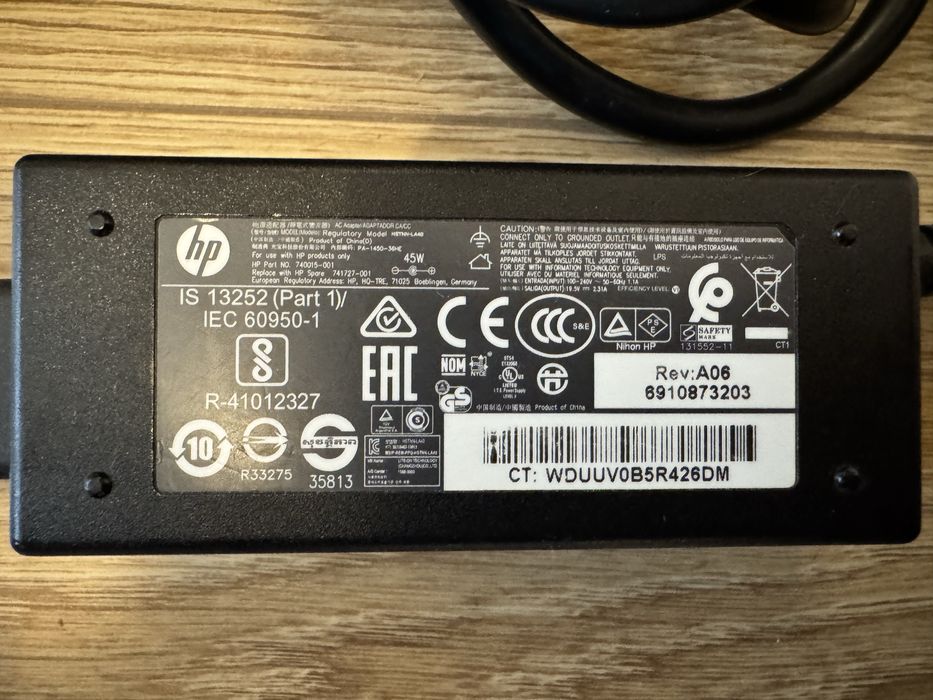 Incarcator laptop HP 45 W mufa albastra