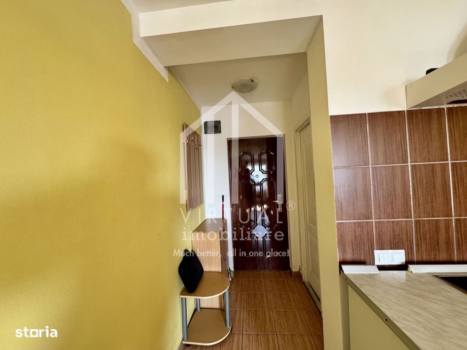 Garsoniera mobilata, 28mp utili, etaj 2/6, bloc cu lift, Broscarie